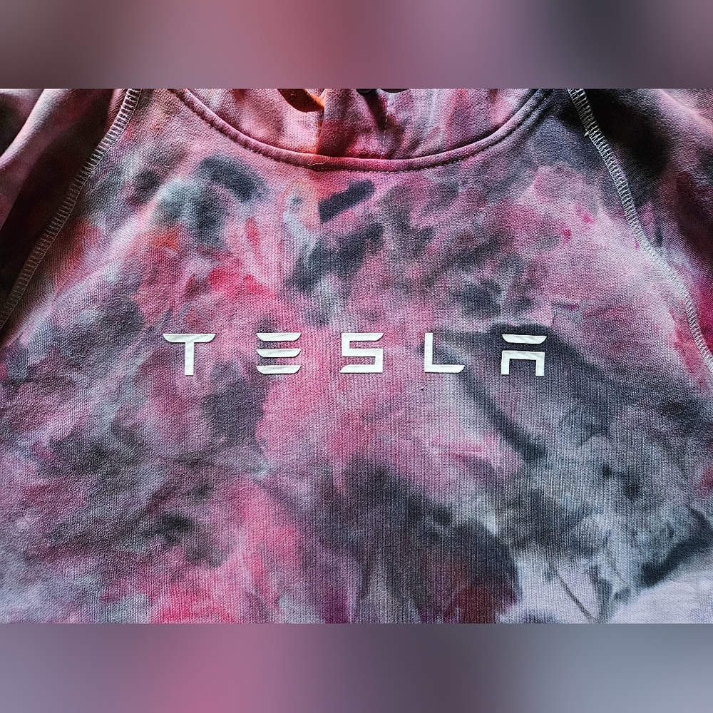 Tye dye tesla hoodie